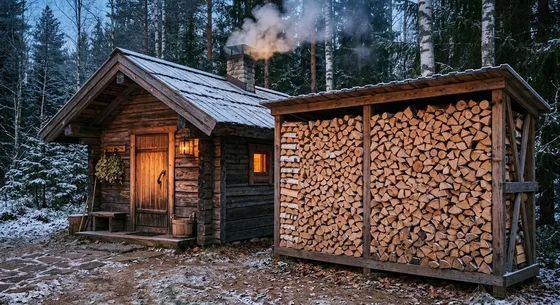 Укладка дров в Апрелевке, переулок Печная, 6